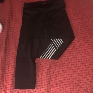 Black Calvin Klein workout capris